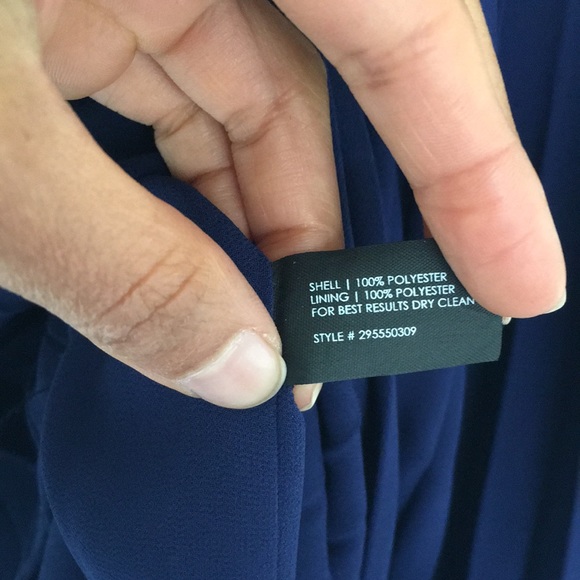 Club Monaco navy asymmetrical dress size 0 - Picture 6 of 6